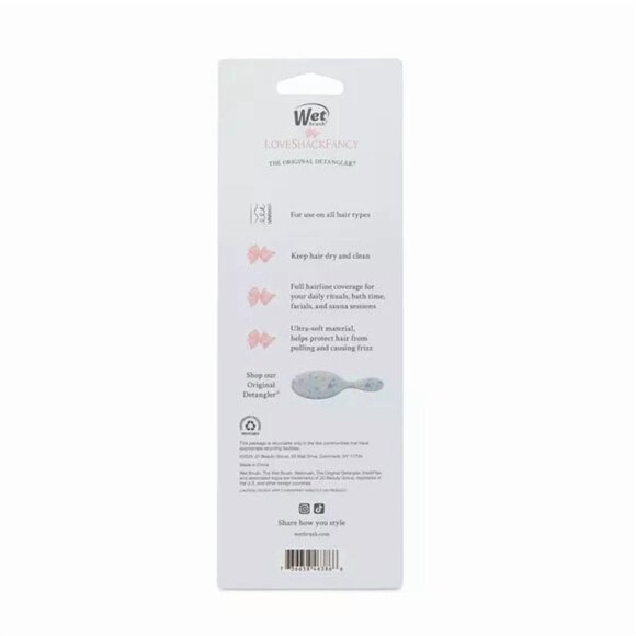 Wet Brush x LoveShackFancy Wash Cotton Headband - Everblooming Rosettes main image 2